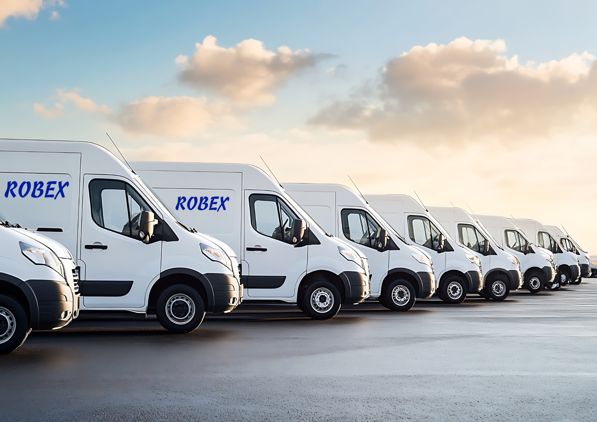 Flota samochodów dostawczych ROBEX
